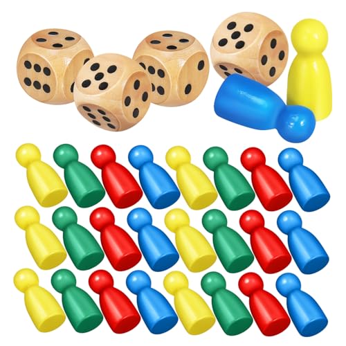 HOOTNEE 1 Satz Hölzerne Schachstücke Brettspielfiguren Zubehör für Brettspiele Schachbrett Schach Tischmarker Schachfiguren Spielkomponente Schach für Brettspiel Spielmarken Muhe HOOTNEE 1 Satz Hölzerne Schachstücke Brettspielfiguren Zubehör für Brettspiele Schachbrett Schach Tischmarker Schachfiguren Spielkomponente Schach für Brettspiel Spielmarken Muhe von HOOTNEE