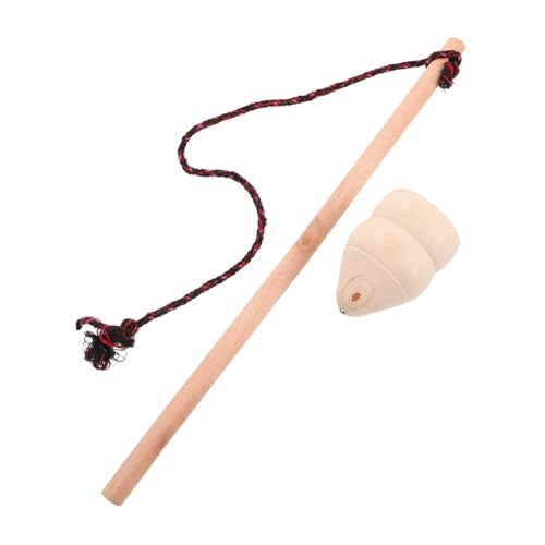 HOOTNEE 1 Satz Holzgyroskop Handgefertigter Präzisionskreisel für Outdoor Fitness Vintage Design Nostalgisches Holzspielzeug für Erwachsene und Fördert Bewegung und Spaß von HOOTNEE