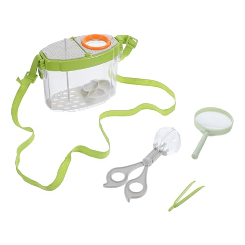 HOOTNEE 1 Satz Insektenfang für Outdoor Beobachtungs und Erkundungsspielzeug mit Lupe Pinzette Fangnetz und Aufbewahrungsbox für Experimente HOOTNEE 1 Satz Insektenfang für Outdoor Beobachtungs und Erkundungsspielzeug mit Lupe Pinzette Fangnetz und Aufbewahrungsbox für Experimente von HOOTNEE