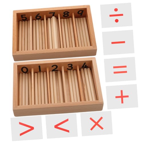 HOOTNEE 1 Satz Montessori Lernspielzeug für Spindle Box Mathewerkzeuge Fördert Logisches und Mathematische Fähigkeiten Interaktive Lernhilfe für Eltern für Frühkindliche Bildung HOOTNEE 1 Satz Montessori Lernspielzeug für Spindle Box Mathewerkzeuge Fördert Logisches und Mathematische Fähigkeiten Interaktive Lernhilfe für Eltern für Frühkindliche Bildung von HOOTNEE