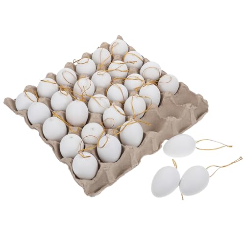 1 Satz Ostereier Desktop-Ei-Dekor Desktop-Spielzeug Tischdekoration Körbe Eierdekorationen für die Osterparty gefälschte Eier Keks Plastikeier Eierablage Füllstoff von HOOTNEE