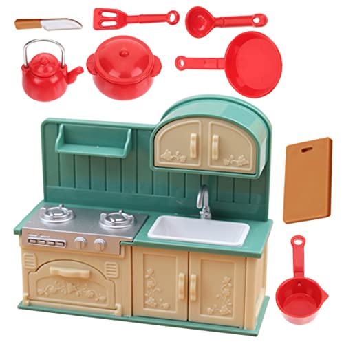1 Satz Pfannenwender-Modell Spielzeug Toys Mini- -Geschirr Mini-Kochgeschirr für Herdplatten Modelle Küchengeräte Mini-Küchenutensilien-Modell Mini-Küchenmöbel von HOOTNEE