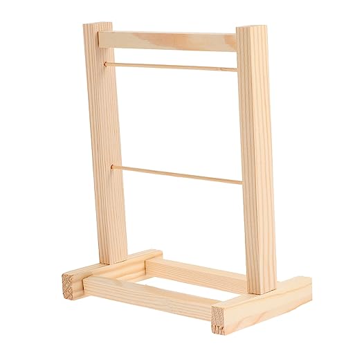 HOOTNEE 1 Satz Puppenaufhänger Vanity Storage Organizer Puppenhaus Holz Mini-kleiderbügel Frack Mäntel Für Mädchen Kleiderbügel Für Kleinkinder Waschlappenhalter Kleidung Hölzern von HOOTNEE