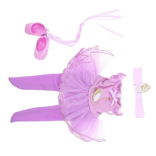 HOOTNEE 1 Satz Puppenballettkostüm Doll Ballerina Tanzkleidung Tanzkleid Für Puppen Doll Ballerina Outfit Ballettpuppenkleid Mit Schuhen Tanzkleidung Für Puppen Violett Polyester HOOTNEE 1 Satz Puppenballettkostüm Doll Ballerina Tanzkleidung Tanzkleid Für Puppen Doll Ballerina Outfit Ballettpuppenkleid Mit Schuhen Tanzkleidung Für Puppen Violett Polyester von HOOTNEE