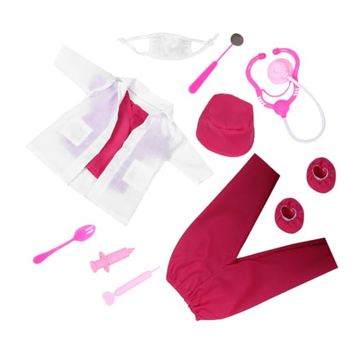 HOOTNEE 1 Satz Puppenkleidung Zubehör zum Ankleiden von Puppen Polyester Rosa HOOTNEE 1 Satz Puppenkleidung Zubehör zum Ankleiden von Puppen Polyester Rosa von HOOTNEE