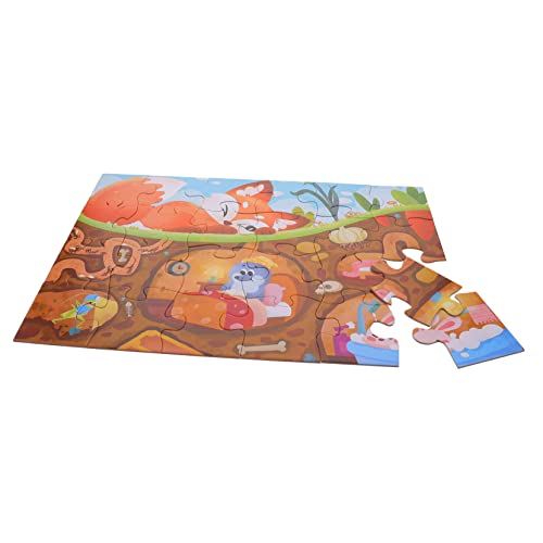 1 Satz Puzzle für Kinder Spielzeuge Kleinkindspielzeug Kinder rätsel Kinderspielzeug Kinderrätsel im Alter von 3-5 Jahren Puzzles Fuchs-Geheimrätsel Mädchen Puzzle-Papier Vorschule von HOOTNEE