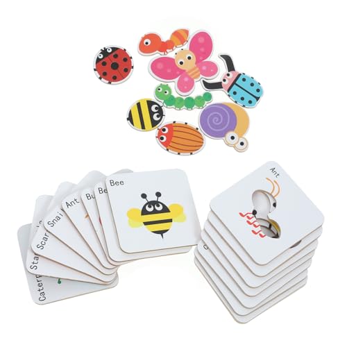 HOOTNEE 1 Satz Puzzles für Tier Puzzles für Kleinkinder Frühe Lernspielzeuge Erkennung und Gedächtnisfähigkeiten aus Sicherem Papiermaterial für Junge von HOOTNEE