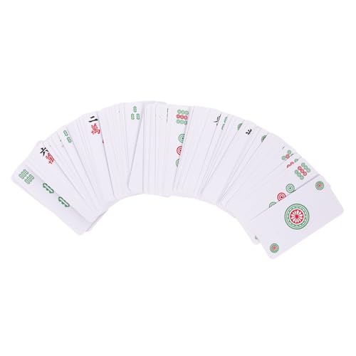 HOOTNEE 1satz Reise-Mahjong-Karten wasserdichte Und Praktische Mahjong-Spielkarten Für Unterwegs Leichtes Tragbares Für Familie Und Für Und von HOOTNEE