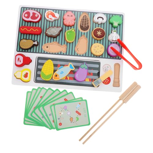 HOOTNEE BBQ Kochspielset Aus Holz Spielzeug-Grill Für Fantasievolle Rollenspiele Für Kinder HOOTNEE BBQ Kochspielset Aus Holz Spielzeug-Grill Für Fantasievolle Rollenspiele Für Kinder von HOOTNEE