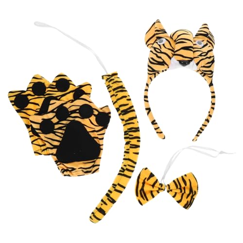 HOOTNEE 1 Satz Tierkostüm für Halloween Weicher Tiger Kopfband und Kostümpartys Cosplay und Bühnenauftritte Vielseitig Kombinierbar und Komfortabel im Langlebig und Auffällig von HOOTNEE