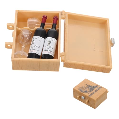 HOOTNEE 1 Satz Wein und Goblets für Puppenhaus Realistische Dekoration mit Eleganten Hochfußigen Weingläsern Kreative Projekte und Szenen im Miniaturformat HOOTNEE 1 Satz Wein und Goblets für Puppenhaus Realistische Dekoration mit Eleganten Hochfußigen Weingläsern Kreative Projekte und Szenen im Miniaturformat von HOOTNEE