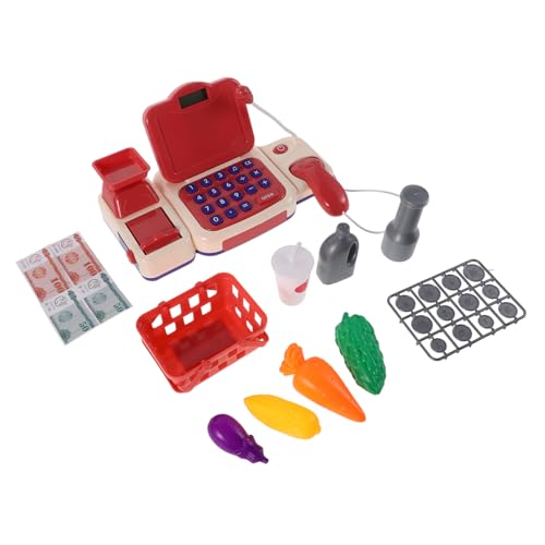 HOOTNEE 1 Satz -registrierkassenspielzeug Simulationsspielzeug Für Kleinkind -registrierkasse Lebensmittelgeschäft Spielset Supermarkt -spielset Kasse Spielset Plastik Rot HOOTNEE 1 Satz -registrierkassenspielzeug Simulationsspielzeug Für Kleinkind -registrierkasse Lebensmittelgeschäft Spielset Supermarkt -spielset Kasse Spielset Plastik Rot von HOOTNEE