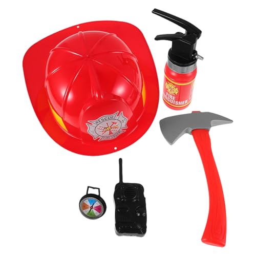 HOOTNEE 1satz Mädchen Feuerwehrmann Rollenspiel Simulierter Feuerlöscher Feuerwehrhelm Und Zubehör Für Fantasievolles Spiel Und Kostümpartys HOOTNEE 1satz Mädchen Feuerwehrmann Rollenspiel Simulierter Feuerlöscher Feuerwehrhelm Und Zubehör Für Fantasievolles Spiel Und Kostümpartys von HOOTNEE