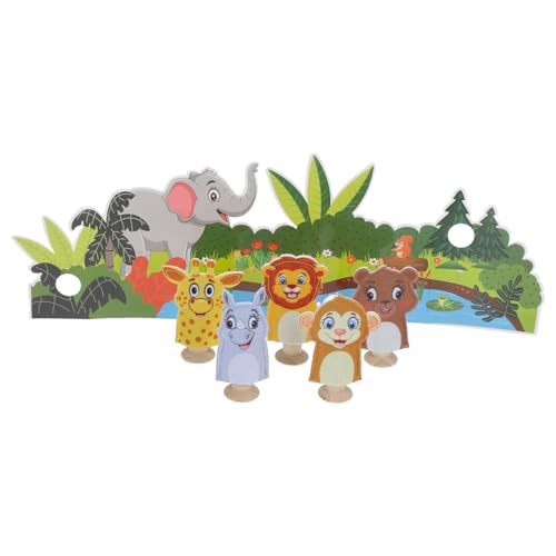 HOOTNEE 1 Set Filz Fingerpuppen, Filztiere, Spielzeug, Fingerpuppen, Bauernhoftiere, Mini Tierpuppe, Tier Fingerpuppen, Geschichtenerzähl Fingerpuppen, Mini Tier Fingerpuppe, von HOOTNEE