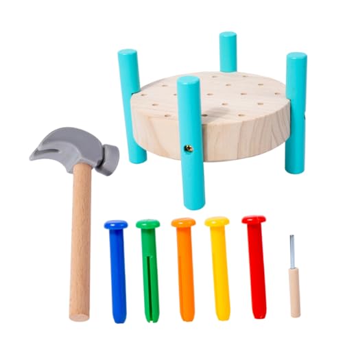 HOOTNEE Jungen Und Mädchen Hämmern Werkbank Hammer Spielzeug Set Nageln Hämmern Spielzeug Für Kleinkinder von HOOTNEE
