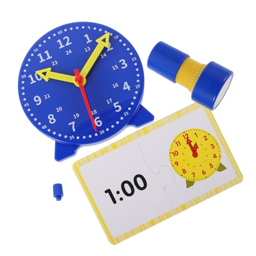 HOOTNEE 1 Set Lehruhr Zeit Lernstempel Klassenzimmer Uhren Für Schüler Uhr Partygeschenk Stempel Lehr Und Demonstrationsuhr Kinderuhr Lernkunststoff HOOTNEE 1 Set Lehruhr Zeit Lernstempel Klassenzimmer Uhren Für Schüler Uhr Partygeschenk Stempel Lehr Und Demonstrationsuhr Kinderuhr Lernkunststoff von HOOTNEE