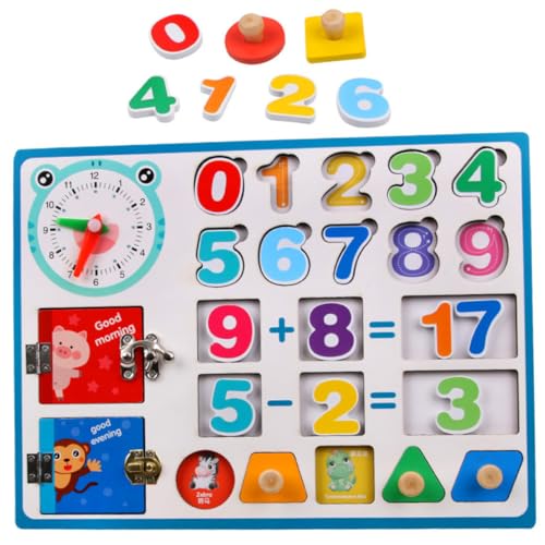 HOOTNEE 1 Set Lernbrett Für Die Früherziehung, Montessori Spielzeug, Lernspielzeug Für Kleinkinder, Sensorisches Beschäftigungsbrett, Kleinkindspielzeug, Lernen, Kleinkind HOOTNEE 1 Set Lernbrett Für Die Früherziehung, Montessori Spielzeug, Lernspielzeug Für Kleinkinder, Sensorisches Beschäftigungsbrett, Kleinkindspielzeug, Lernen, Kleinkind von HOOTNEE