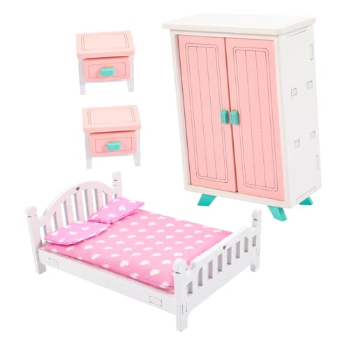 HOOTNEE 1 Set Miniatur Schrank, Miniatur Hausmöbel, Miniatur Bett Ornament, Miniatur Nachttisch, Miniatur Möbel Ornament, Miniatur Ornament, Miniatur Bett, Miniatur Spielzeug HOOTNEE 1 Set Miniatur Schrank, Miniatur Hausmöbel, Miniatur Bett Ornament, Miniatur Nachttisch, Miniatur Möbel Ornament, Miniatur Ornament, Miniatur Bett, Miniatur Spielzeug von HOOTNEE