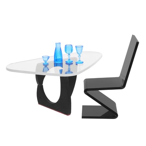 HOOTNEE 1 Set Miniatur Wohnzimmermodell, Miniatur Hausmöbel, Mini Tisch, Puppenhaus Requisiten, Winzige Möbel, Miniatur Beistelltisch, Miniatur Schreibtisch, Miniatur Beistelltisch, Mini von HOOTNEE