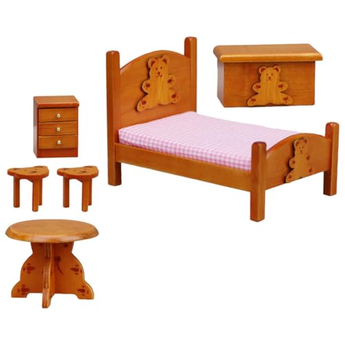 HOOTNEE 1 Set Miniaturmöbel Puppenhaus Szene Prop Doll Puppen Möbel Möbelmodell Miniatur -Nachttisch Möbelmodell Für Puppenhaus Mini Möbel von HOOTNEE