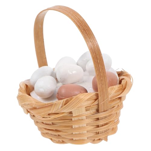 HOOTNEE 1 Set Nachahmungseier, Mini Requisiten, Mini Eier Spielzeug, Mini Eier Modelle, Mini Korb, Mini Ornament, Miniatur Eier, Mini Hauskörbe, Mini Eier Ornamente, Kleiner Korb, HOOTNEE 1 Set Nachahmungseier, Mini Requisiten, Mini Eier Spielzeug, Mini Eier Modelle, Mini Korb, Mini Ornament, Miniatur Eier, Mini Hauskörbe, Mini Eier Ornamente, Kleiner Korb, von HOOTNEE
