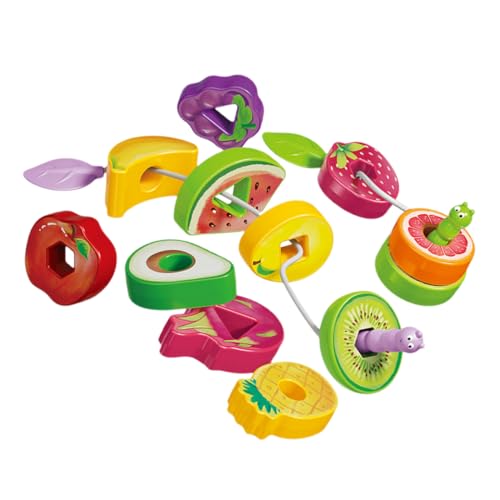 HOOTNEE 1 Set Obst Kicherer Schnürspielzeug, Lustiges Fädelspielzeug, Vorschul Lernspielzeug, Kleinkinderspielzeug, Aufklärungsspielzeug, Obstblöcke, Fädelspielzeug, Pädagogisches HOOTNEE 1 Set Obst Kicherer Schnürspielzeug, Lustiges Fädelspielzeug, Vorschul Lernspielzeug, Kleinkinderspielzeug, Aufklärungsspielzeug, Obstblöcke, Fädelspielzeug, Pädagogisches von HOOTNEE