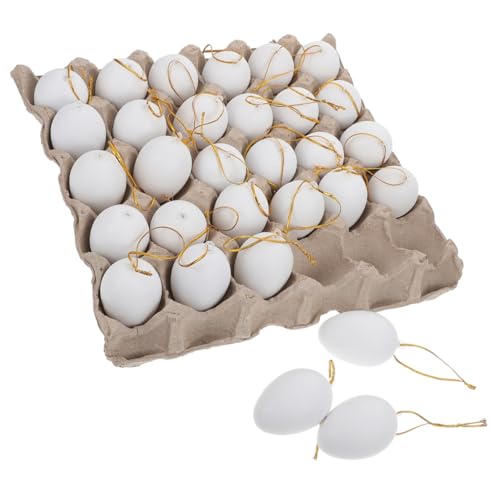 HOOTNEE 1 Set Osterei Pulp Eierablage, Eier Imitat, Eier Malset Für Kinder, Graffiti Eier, Künstliche Eier Zum Dekorieren, Kreative Eier, Leere Eier Dekorationen, Eier Malset, Eier von HOOTNEE