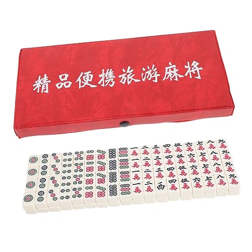 HOOTNEE 1 Set Reise Mahjong Majong Für Senioren Brettspiele Spielzeug Mahjongg Zubehör Majong Fliesen HOOTNEE 1 Set Reise Mahjong Majong Für Senioren Brettspiele Spielzeug Mahjongg Zubehör Majong Fliesen von HOOTNEE