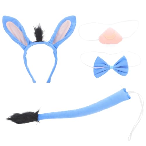 HOOTNEE 1 Set Tierkleidungszubehör Eselkleidungszubehör Eselosohren Eselkostüm Ohrenkostüm Bauernhoftierkostüme Für Erwachsene Eselkostüm Himmelblauer Stoff HOOTNEE 1 Set Tierkleidungszubehör Eselkleidungszubehör Eselosohren Eselkostüm Ohrenkostüm Bauernhoftierkostüme Für Erwachsene Eselkostüm Himmelblauer Stoff von HOOTNEE