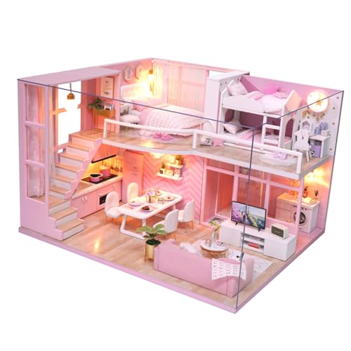 HOOTNEE 1 Stück Miniatur DIY Haus Bausatz Kreatives Puppenhaus für Handgefertigte Holzspielzeuge für Gruppenaktivitäten und Sicher und Spaßig für Altersgruppen HOOTNEE 1 Stück Miniatur DIY Haus Bausatz Kreatives Puppenhaus für Handgefertigte Holzspielzeuge für Gruppenaktivitäten und Sicher und Spaßig für Altersgruppen von HOOTNEE