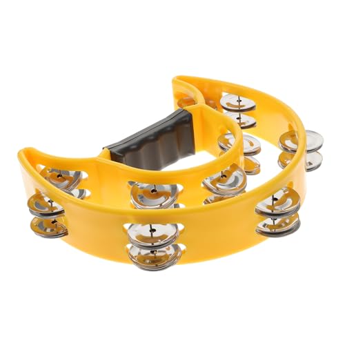 HOOTNEE 1 Stück Ringkreisinstrument Metallhandglocke Handgepresste Glocke Handglocke Für Erwachsene Kleine Handglocke Handglocke Handglocken Für Erwachsene Glocke Mit Griff Gelbe von HOOTNEE