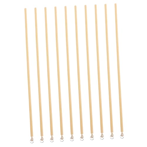 HOOTNEE 10 Stück Betriebsstabprops Steuerstab Aus Holz Für Puppen Puppet Control Holzstab Beige Hölzern von HOOTNEE