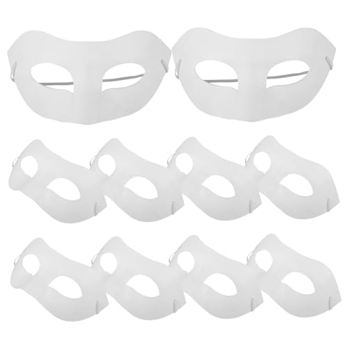 HOOTNEE 10 Stück Blanko Papier Kunst Masken Zum DIY Bemalen Für Maskerade Cosplay Und Partys Unbemalte Masken Für Kreative Gestaltung Und Individuelle Designs von HOOTNEE