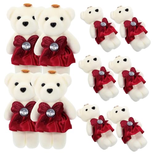 HOOTNEE 10 Stück Blumenstrauß Dekorative Bärenpuppe Kleiner Bär Lebendige Bärenpuppe Bär Stoffpuppe Bärenpuppe Spielzeug Stofftier Schlafzimmer Bärenpuppe Entzückendes Bärenspielzeug HOOTNEE 10 Stück Blumenstrauß Dekorative Bärenpuppe Kleiner Bär Lebendige Bärenpuppe Bär Stoffpuppe Bärenpuppe Spielzeug Stofftier Schlafzimmer Bärenpuppe Entzückendes Bärenspielzeug von HOOTNEE