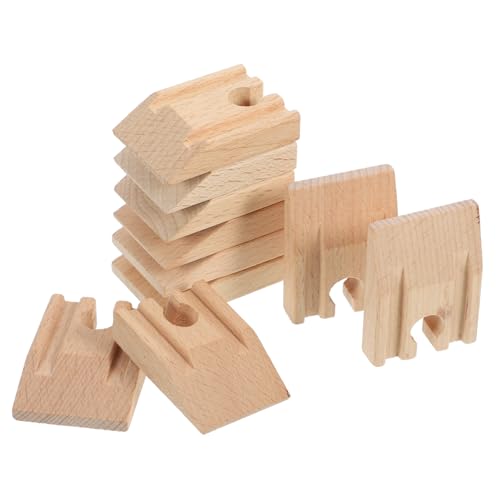 HOOTNEE 10 Stück Holzeisenbahnschienenzubehör Holzspielzeug Holzeisenbahnschienenspielzeug Dekorative Schienenmodellsimulation Eisenbahnschienen Pädagogische Schienenspielzeuge HOOTNEE 10 Stück Holzeisenbahnschienenzubehör Holzspielzeug Holzeisenbahnschienenspielzeug Dekorative Schienenmodellsimulation Eisenbahnschienen Pädagogische Schienenspielzeuge von HOOTNEE