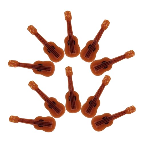 HOOTNEE 10 Stück Mini Gitarrenmodell, Gitarrenmodelle, Mini Gitarrenfigur, Miniaturgitarre Zum Basteln, Kreative Mini Gitarre, Winzige Requisitengitarre, Miniaturgitarre Für Puppenhaus, HOOTNEE 10 Stück Mini Gitarrenmodell, Gitarrenmodelle, Mini Gitarrenfigur, Miniaturgitarre Zum Basteln, Kreative Mini Gitarre, Winzige Requisitengitarre, Miniaturgitarre Für Puppenhaus, von HOOTNEE
