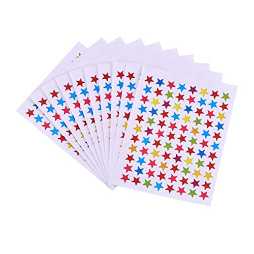 HOOTNEE 10 Stück Mini Stern Aufkleber Belohnungssticker Lehrerbedarf und Kindergarten zur Motivation und Nachverfolgung von Erfolgen HOOTNEE 10 Stück Mini Stern Aufkleber Belohnungssticker Lehrerbedarf und Kindergarten zur Motivation und Nachverfolgung von Erfolgen von HOOTNEE