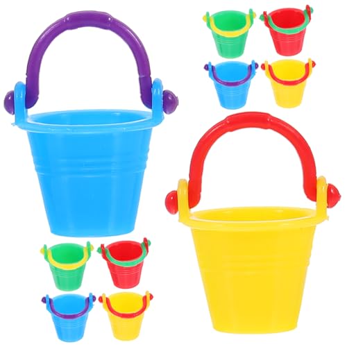 HOOTNEE 10 Stück Mini Wassereimer Teiliges Puppenhaus Zubehör für Kreative DIY Projekte Mini Eimer in Blau Rot Grün Gelb für Dekoration für Modelle und Bastelarbeiten HOOTNEE 10 Stück Mini Wassereimer Teiliges Puppenhaus Zubehör für Kreative DIY Projekte Mini Eimer in Blau Rot Grün Gelb für Dekoration für Modelle und Bastelarbeiten von HOOTNEE