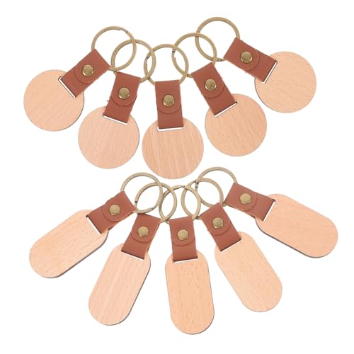 HOOTNEE 10 Stück Schlüsselanhänger, DIY Schlüsselanhänger, Blanke Schlüsselanhänger, Anhänger Für DIY Schlüsselringe, Gravurrohlinge, Schlüsselanhänger, Holzgravur, Unfertiger HOOTNEE 10 Stück Schlüsselanhänger, DIY Schlüsselanhänger, Blanke Schlüsselanhänger, Anhänger Für DIY Schlüsselringe, Gravurrohlinge, Schlüsselanhänger, Holzgravur, Unfertiger von HOOTNEE