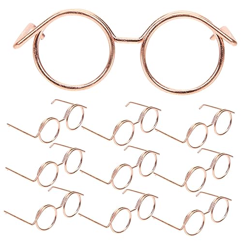HOOTNEE 10 Stück Teiliges Doll Brille aus Metall für Dekoration und Rollenspiele Kompatibel mit Verschiedenen Puppenmodellen Zubehör für Puppenliebhaber HOOTNEE 10 Stück Teiliges Doll Brille aus Metall für Dekoration und Rollenspiele Kompatibel mit Verschiedenen Puppenmodellen Zubehör für Puppenliebhaber von HOOTNEE