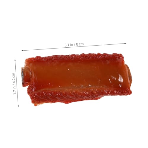 HOOTNEE 10 Stück Teiliges Lebensechte Künstliche Schweinerippchen und Gebratenes Fleisch Deko Küchenaccessoires Realistische Food Modelle Vielseitig Einsetzbar für Restaurant Heim von HOOTNEE