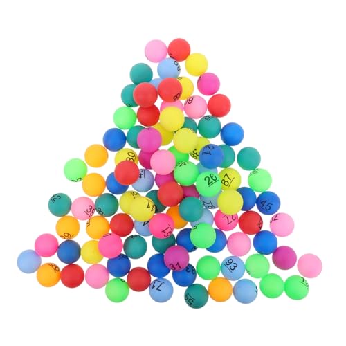 HOOTNEE 100 Stück Farbkugeln und Gewinnbälle Tombola-Kugelnummern Bälle ziehen Bingo-Zahlen Gewinnspielkugeln Bingo-Preise Verkaufsautomatenkugeln Bunte Bingokugeln Farbsortierkugel pp HOOTNEE 100 Stück Farbkugeln und Gewinnbälle Tombola-Kugelnummern Bälle ziehen Bingo-Zahlen Gewinnspielkugeln Bingo-Preise Verkaufsautomatenkugeln Bunte Bingokugeln Farbsortierkugel pp von HOOTNEE