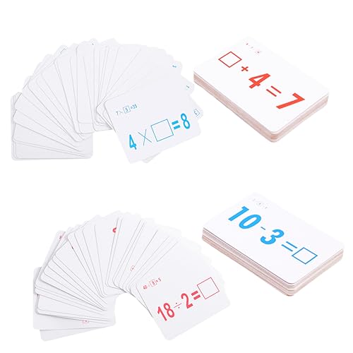 HOOTNEE 108St spanische Zahlenrechenkarte multiplikation kindererziehung Bildungsspielzeug Lernkarten Assignment Lernspielzeug Zahlenkarten Lernen pädagogische Lernbilder Anzahl Spanien von HOOTNEE