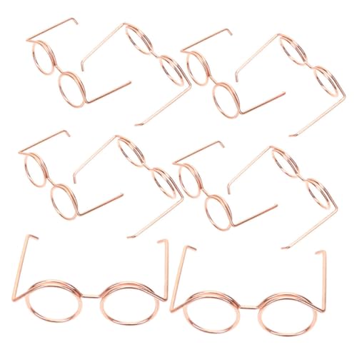 HOOTNEE 10St Puppenbrille Spielzeugbrillen für Puppen Minibrille für Puppen für puppenkleidung doll Accessories Puppe basteln sie eine zum dekorieren Metall HOOTNEE 10St Puppenbrille Spielzeugbrillen für Puppen Minibrille für Puppen für puppenkleidung doll Accessories Puppe basteln sie eine zum dekorieren Metall von HOOTNEE