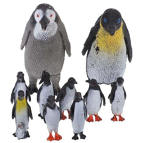 HOOTNEE 10st Simulations-Pinguin-Spielzeug Pinguin-Modell Pinguin-Statue Kidcraft-spielset Weihnachtsfeier Spielzeug Formen Pinguin-Action-Figur Skulptur Kind Kleiner Pinguin Tier PVC von HOOTNEE