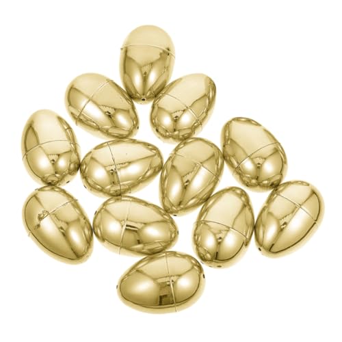 HOOTNEE Goldene Ostereier Zum Öffnen 12 Eier Dekorative Befüllbare Eier Für Partykörbe Boxfüller Goldfolie von HOOTNEE