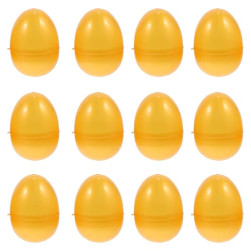 HOOTNEE 12 Stück Goldenes Ei Spielzeug Eierkartons Eierkugelkartons Eierdekorationen Kunststoff Befüllbare Eier Nachfüllbare Eier Öffnbare Eier Eier Spielzeug HOOTNEE 12 Stück Goldenes Ei Spielzeug Eierkartons Eierkugelkartons Eierdekorationen Kunststoff Befüllbare Eier Nachfüllbare Eier Öffnbare Eier Eier Spielzeug von HOOTNEE