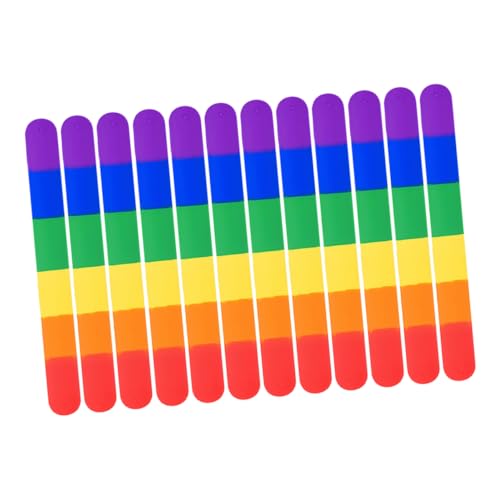 HOOTNEE 12 Stück Pop Circle Armband Geburtstagsarmband Silikonarmbänder Pride Dekorationen Bunte Armreifen Slap Armbänder Bunte Armbänder Slap Armbänder Für Jungen HOOTNEE 12 Stück Pop Circle Armband Geburtstagsarmband Silikonarmbänder Pride Dekorationen Bunte Armreifen Slap Armbänder Bunte Armbänder Slap Armbänder Für Jungen von HOOTNEE