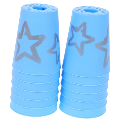 HOOTNEE 12 Stück Schneller Stapel Stapelbare Becher für Schnelligkeitstraining Stapelspiel Gamer-Cup Pokalspiele Stack-Cup-Spiel Tassen stapeln Plastik Himmelblau HOOTNEE 12 Stück Schneller Stapel Stapelbare Becher für Schnelligkeitstraining Stapelspiel Gamer-Cup Pokalspiele Stack-Cup-Spiel Tassen stapeln Plastik Himmelblau von HOOTNEE