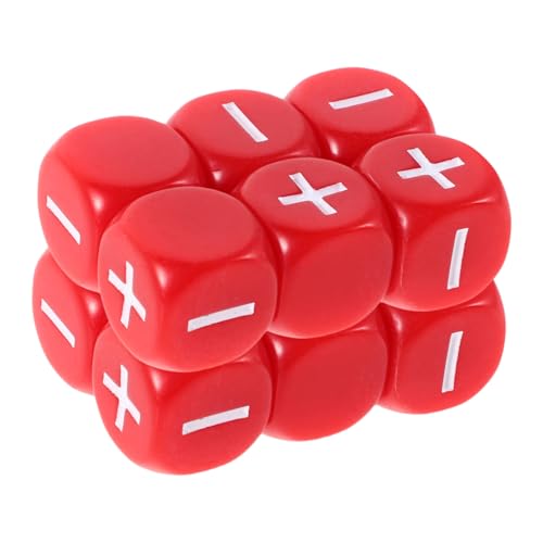 HOOTNEE 12 Stück Teiliges Lernwürfelset für Mathe Spiele mit Klaren Additions und Subtraktionssymbolen für Unterricht und Gruppenaktivitäten Schule Rotes Acryl Design HOOTNEE 12 Stück Teiliges Lernwürfelset für Mathe Spiele mit Klaren Additions und Subtraktionssymbolen für Unterricht und Gruppenaktivitäten Schule Rotes Acryl Design von HOOTNEE